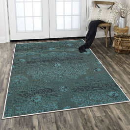 Conceptum Els1901 Alfombra de Terciopelo Multicolor 160 x 230 cm